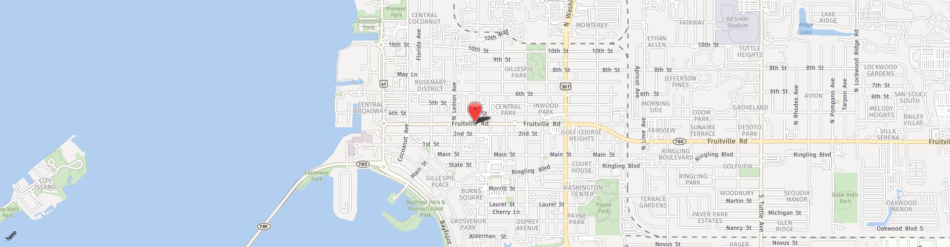 Location Map:  Sarasota, FL 